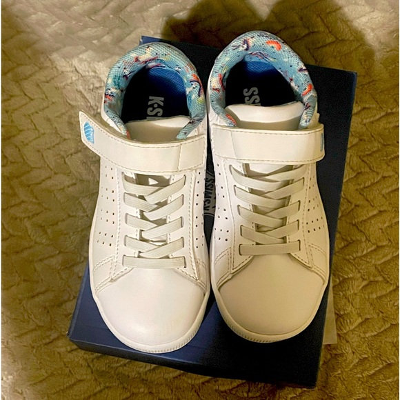 💗K-Swiss WHT/TNGRTURQUNICORN sneakers - Picture 4 of 6